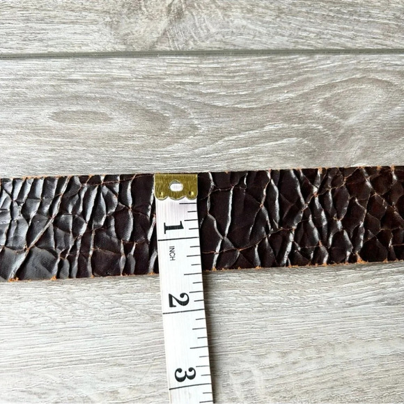 Aldo Rhinestones Distressed Leather  Belt Made in Canada - Picture 15 of 16